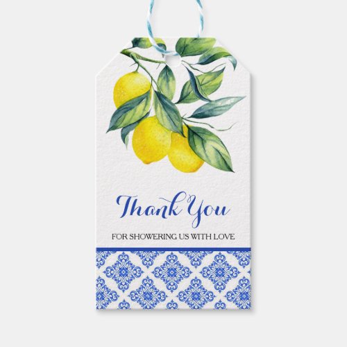 Lemon Shower Gift Tags