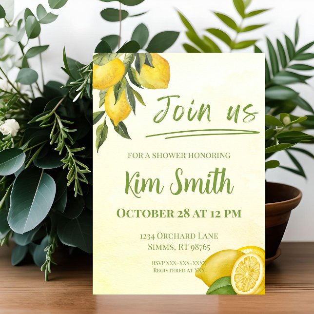 Lemon Shower Invitations (Creator Uploaded)