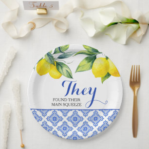 Lemon Shower Paper Plates