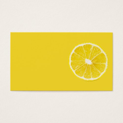 lemon slice business card template
