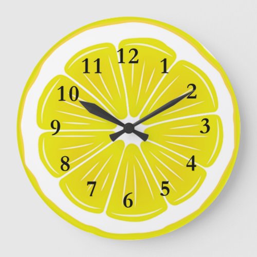 Lemon Slice Acrylic Wall Clock