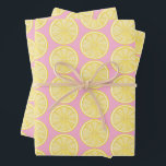 Lemon Slice Amalfi Coast Party Wrapping Paper Sheets<br><div class="desc">A fresh addition to your lemon-themed party! This versatile paper is perfect paper for bridal showers,  birthday parties,  housewarmings,  and the like!</div>