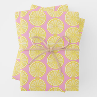 Lemon Slice Amalfi Coast Party Wrapping Paper Sheets