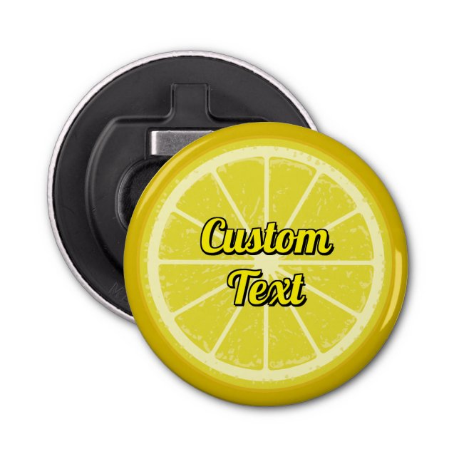 Lemon Slice Bottle Opener (Front)