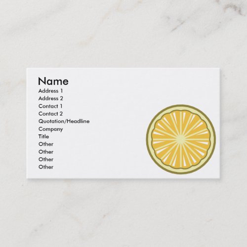 lemon slice business cards