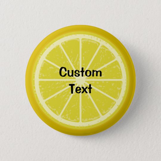 Lemon Slice Button | Zazzle.com