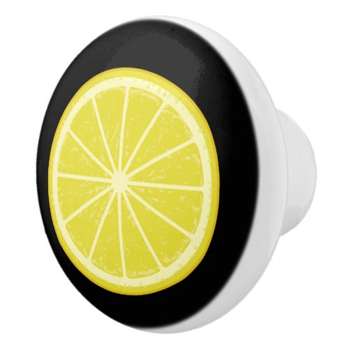 Lemon Slice Ceramic Knob