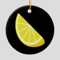 Lemon Slice Ceramic Ornament