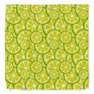 Lemon Slice Citric Fruit Yellow Citrus Lemonade Bandana