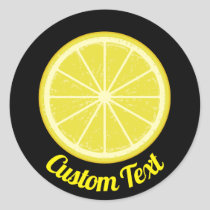 Lemon Slice Classic Round Sticker