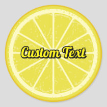 Lemon Slice Classic Round Sticker