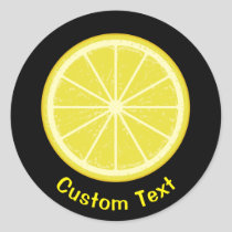 Lemon Slice Classic Round Sticker