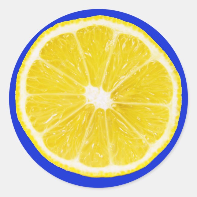 lemon slice classic round sticker (Front)