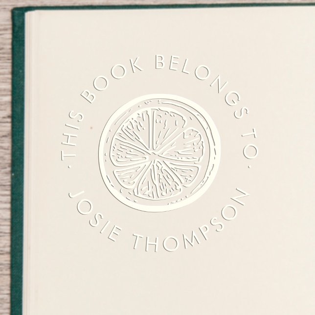 Lemon Slice Custom Book From the Library OF Embosser (Creator Uploaded)