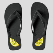 Lemon Slice Flip Flops