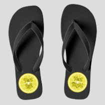 Lemon Slice Flip Flops