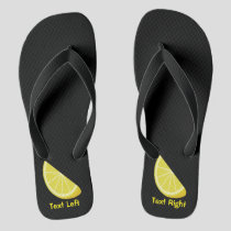 Lemon Slice Flip Flops