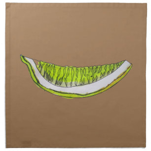 Lemon Slice fruit watercolour illustration Cloth Napkin