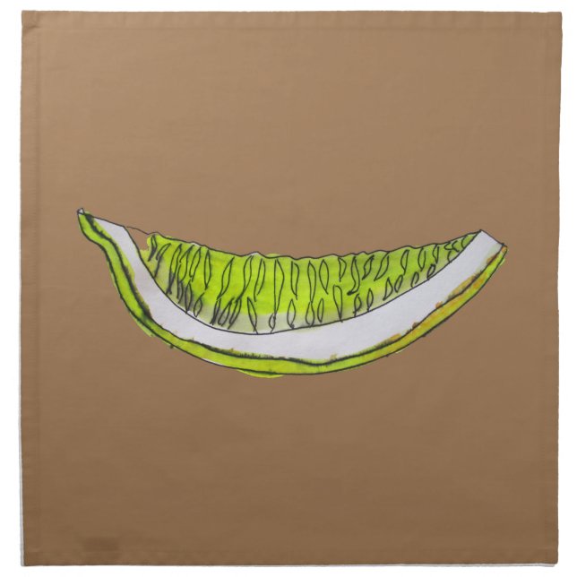 Lemon Slice fruit watercolour illustration Cloth Napkin (Front)
