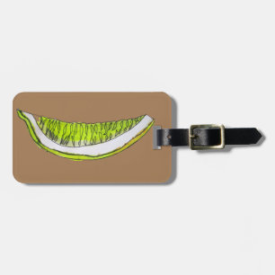 Lemon Slice fruit watercolour illustration Luggage Tag