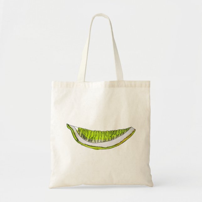 Lemon Slice fruit watercolour illustration Tote Bag (Front)