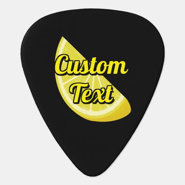 Lemon Slice Guitar Pick (Front)