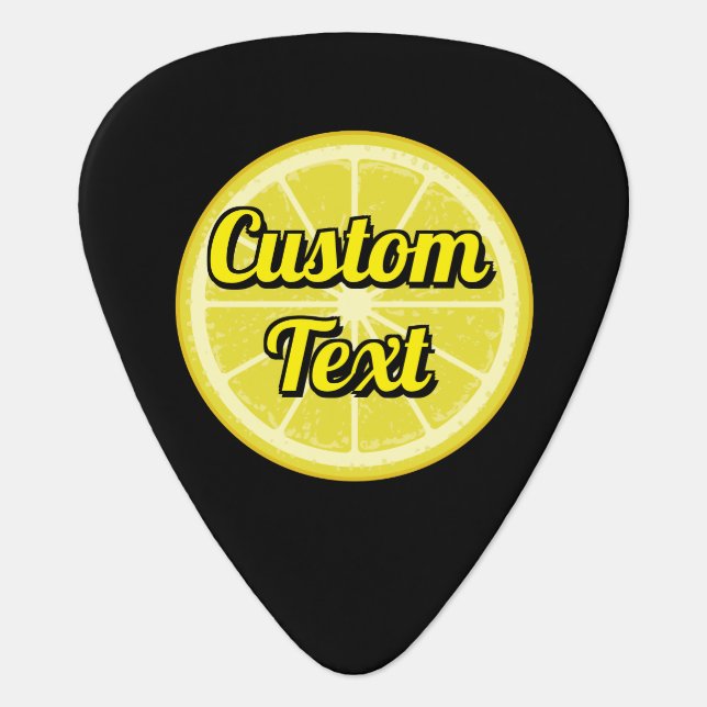 Lemon Slice Guitar Pick (Front)