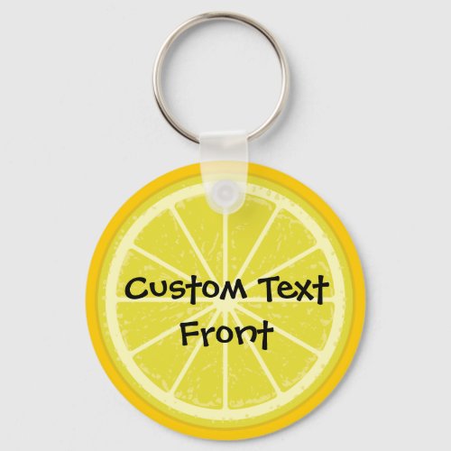 Lemon Slice Keychain