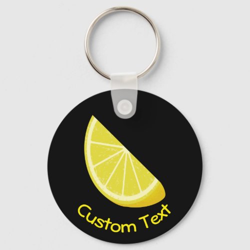 Lemon Slice Keychain