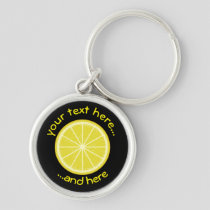 Lemon Slice Keychain