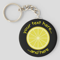 Lemon Slice Keychain