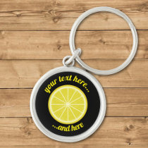 Lemon Slice Keychain