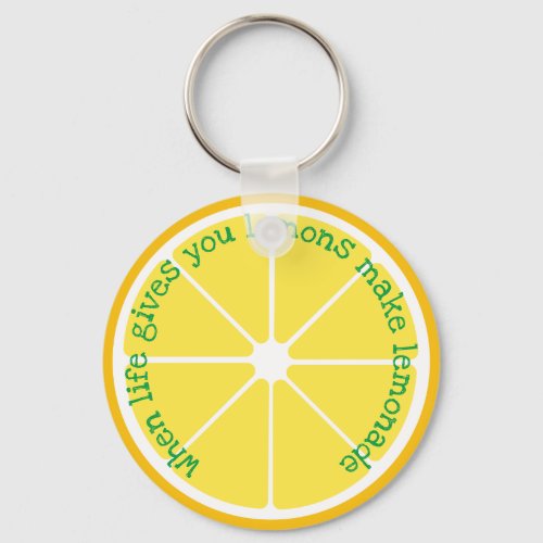 Lemon Slice Keychain