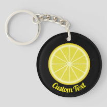 Lemon Slice Keychain