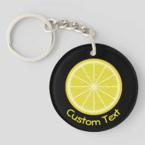 Lemon Slice Keychain