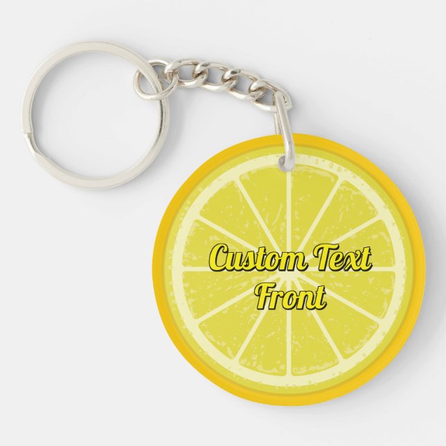 Lemon Slice Keychain (Front)