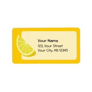 Lemon Slice Label