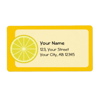 Lemon Slice Label