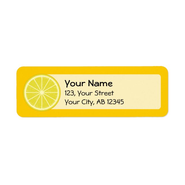 Lemon Slice Label (Front)