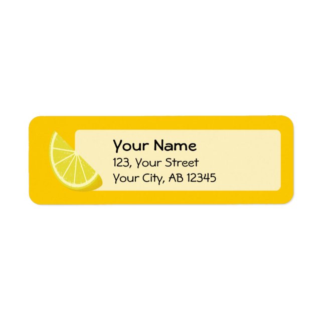 Lemon Slice Label (Front)