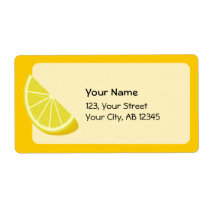 Lemon Slice Label