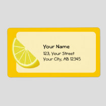 Lemon Slice Label