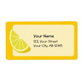 Lemon Slice Label