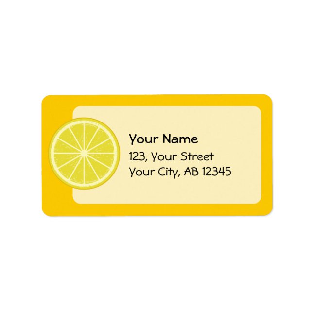 Lemon Slice Label (Front)