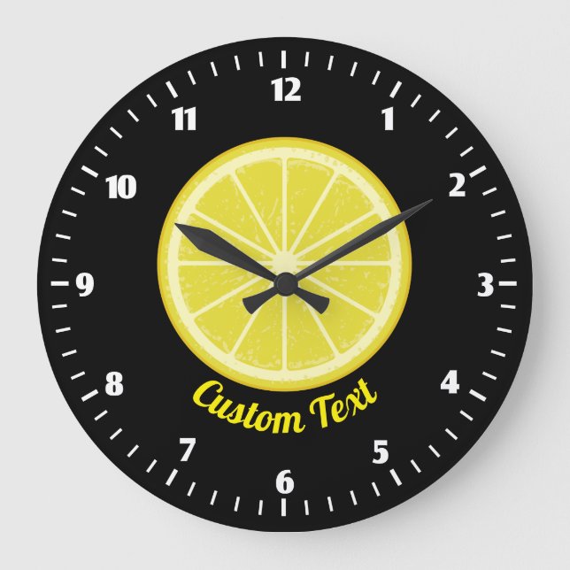 Lemon Slice Large Clock (Front)