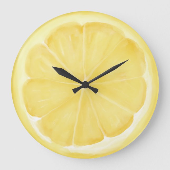 Lemon Slice Large Clock (Front)