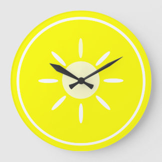 Lemon Slice Large Clock