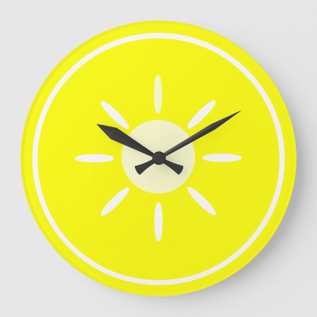 Lemon Slice Large Clock (Front)
