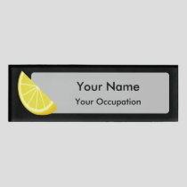 Lemon Slice Name Tag