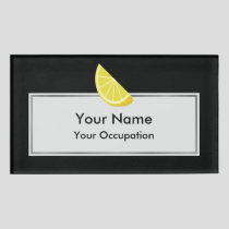 Lemon Slice Name Tag